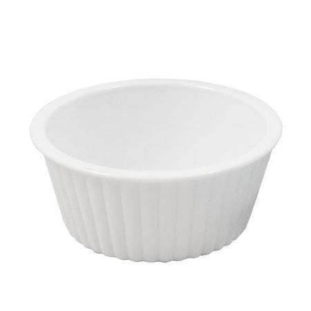 G.E.T. ENTERPRISES 4 oz White Fluted Ramekin ER-404-W